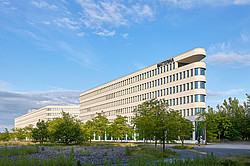 A photo of the Materna company building