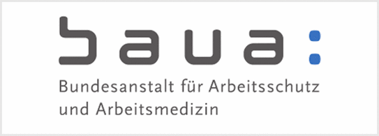 Logo of the Federal Institute for Occupational Safety and Health on a white background