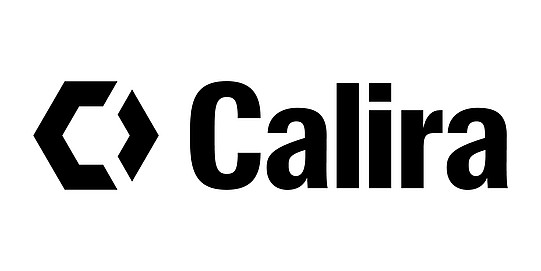 Calira logo in black letters on a white background