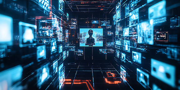 Photo: AI-generated cyber space