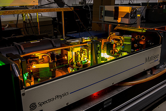 Photo of a laser experiment